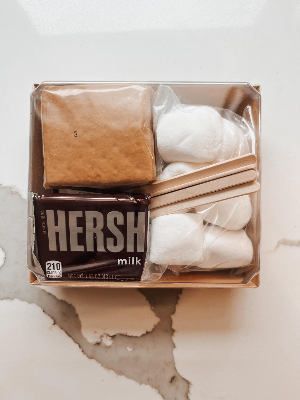 S’mores Kit Pack of 100 Individual Boxes - Custom Logo/Message Options